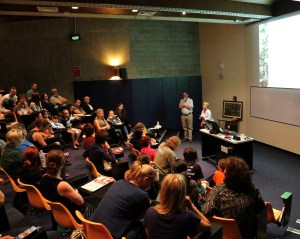Lone during question time at the BOS Australia lecture - Brisbane 14 March 2014